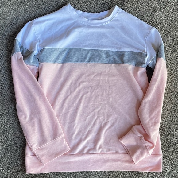 Long Sleeve Pullover Top Sweatshirt Henley Size Medium - Picture 2 of 9